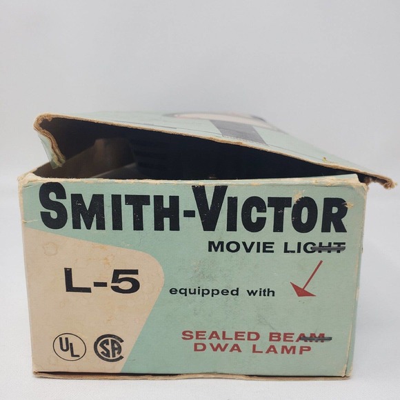 Vintage Smith-Victor Model L-5 Compact Movie Light 962 GE Beam Tested Retro - Picture 11 of 11